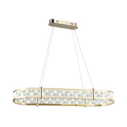 Himennettävä LED-kristallikruunu vaijerilla ENRIQUE LED/50W//230V 3000-6000K + kaukosäädin