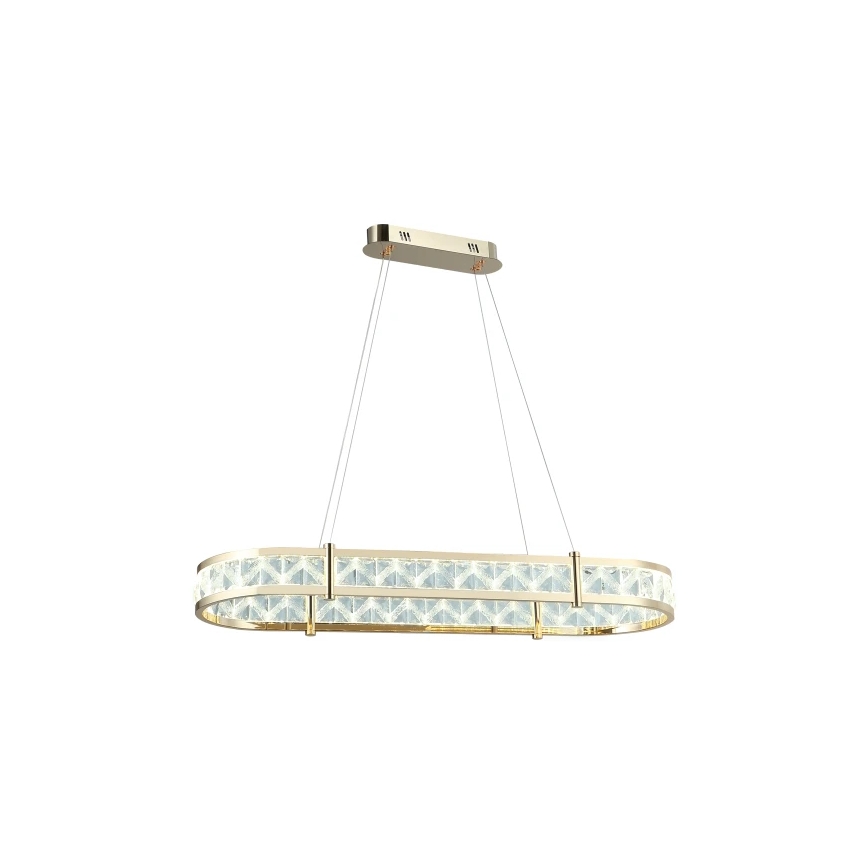 Himennettävä LED-kristallikruunu vaijerilla ENRIQUE LED/50W//230V 3000-6000K + kaukosäädin