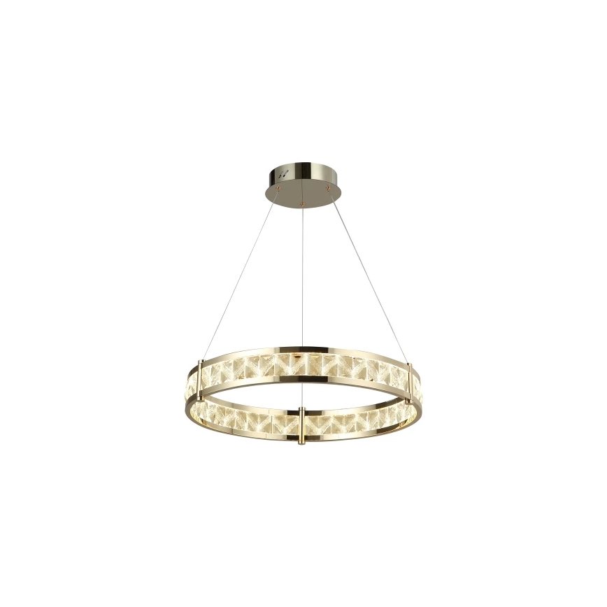 LED-himmennettävä kristallikruunu vaijerilla ENRIQUE LED/55W//230V 3000-6000K halkaisija 80 cm + kaukosäädin