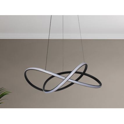 LED-himmennettävä riippuvalaisin vaijerilla LED/85W/230V 3000–6500K Ø 60 cm + kaukosäädin
