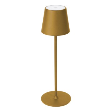 LED Himmennettävä ulko rechargeable pöytävalaisin LED/4W/4000 mAh 3000/4000/5500K IP44 kulta