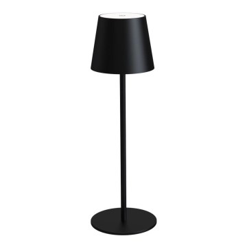 LED Himmennettävä ulko rechargeable pöytävalaisin LED/4W/4000 mAh 3000/4000/5500K IP44 musta