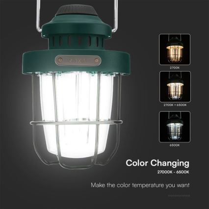 LED Himmennettävä ulko pendant rechargeable kevyt LED/5W/5V 2700-6500K IP44