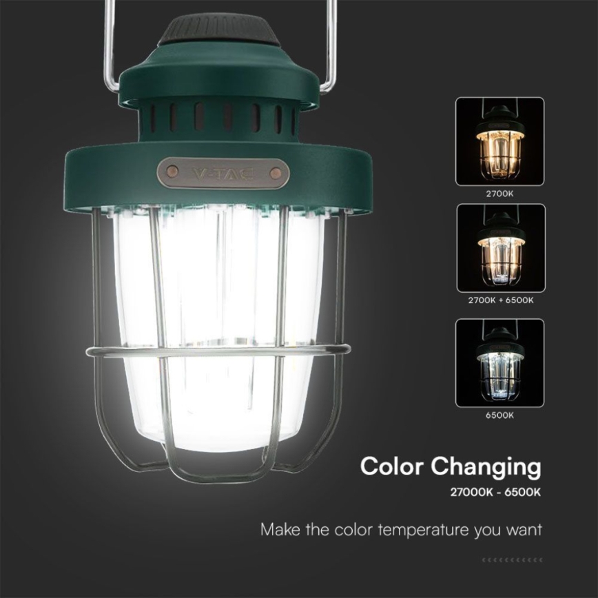 LED Himmennettävä ulko pendant rechargeable kevyt LED/5W/5V 2700-6500K IP44
