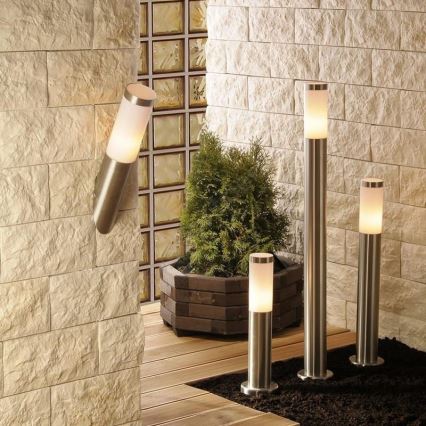 Himmennettävä LED-ulkovalaisin LIVIA 1xE27/6W/230V 2700-6500K Wi-Fi 100 cm IP44 hopea