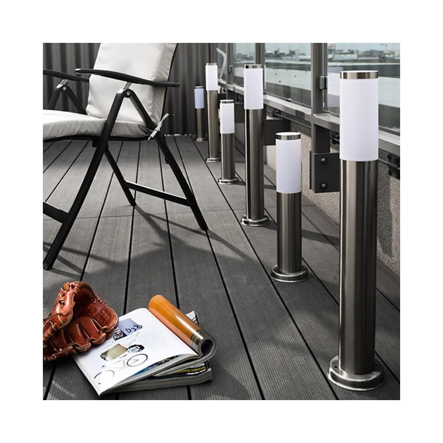 Himmennettävä LED-ulkovalaisin LIVIA 1xE27/6W/230V 2700-6500K Wi-Fi 100 cm IP44 hopea