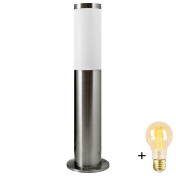 LED himmennettävä ulkovalaisin LIVIA 1xE27/6W/230V 2700-6500K Wi-Fi 45 cm IP44 hopea
