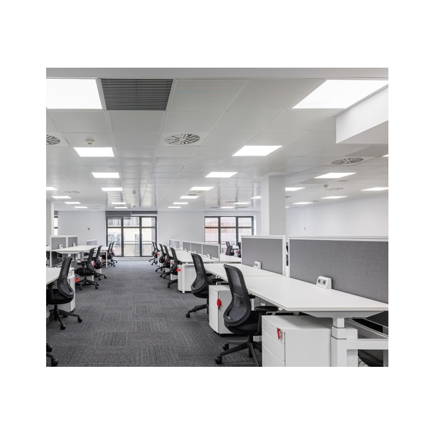 LED Himmennettävä upotettava paneeli CAPRI LED/25/36/40W/230V 3000/4000/5700K UGR&lt;19 IP44 60x60 cm
