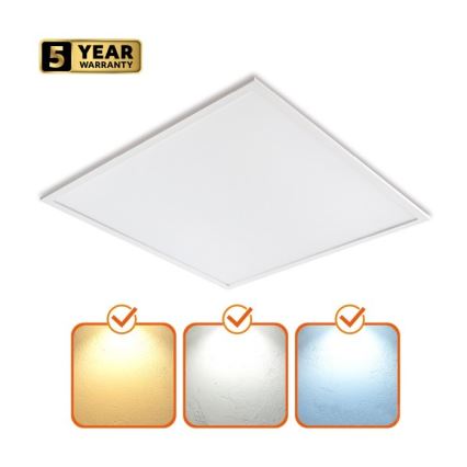LED Himmennettävä upotettava paneeli CAPRI LED/25/36/40W/230V 3000/4000/5700K UGR&lt;19 IP44 60x60 cm
