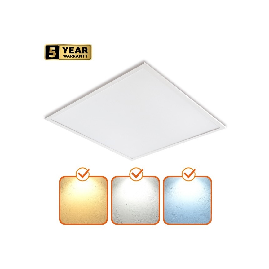 LED Himmennettävä upotettava paneeli CAPRI LED/25/36/40W/230V 3000/4000/5700K UGR&lt;19 IP44 60x60 cm
