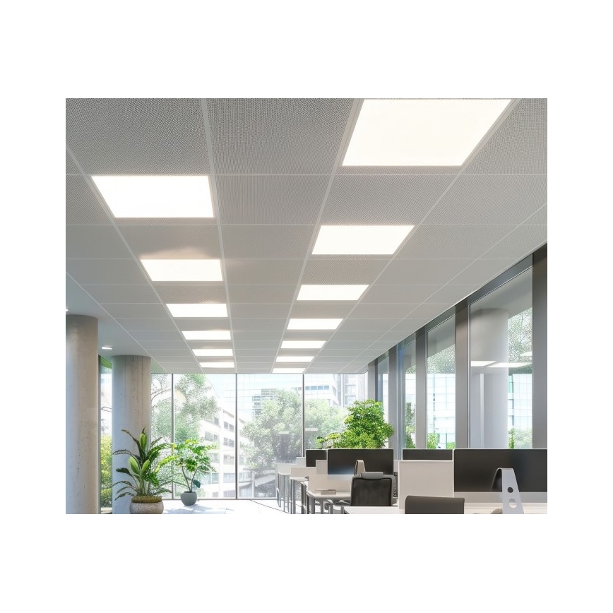 LED Himmennettävä upotettava paneeli CAPRI LED/25/36/40W/230V 3000/4000/5700K UGR&lt;19 IP44 60x60 cm