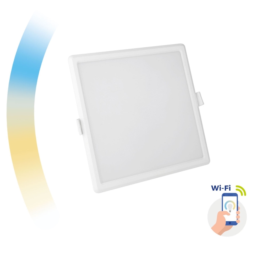 LED Himmennettävä upotettava valo ALGINE LED/12W/230V Wi-Fi Tuya neliö