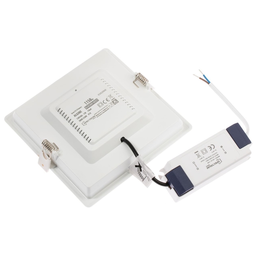 LED Himmennettävä upotettava valo ALGINE LED/12W/230V Wi-Fi Tuya neliö