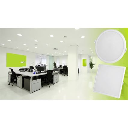 LED Himmennettävä upotettava valo ALGINE LED/22W/230V Wi-Fi Tuya neliö