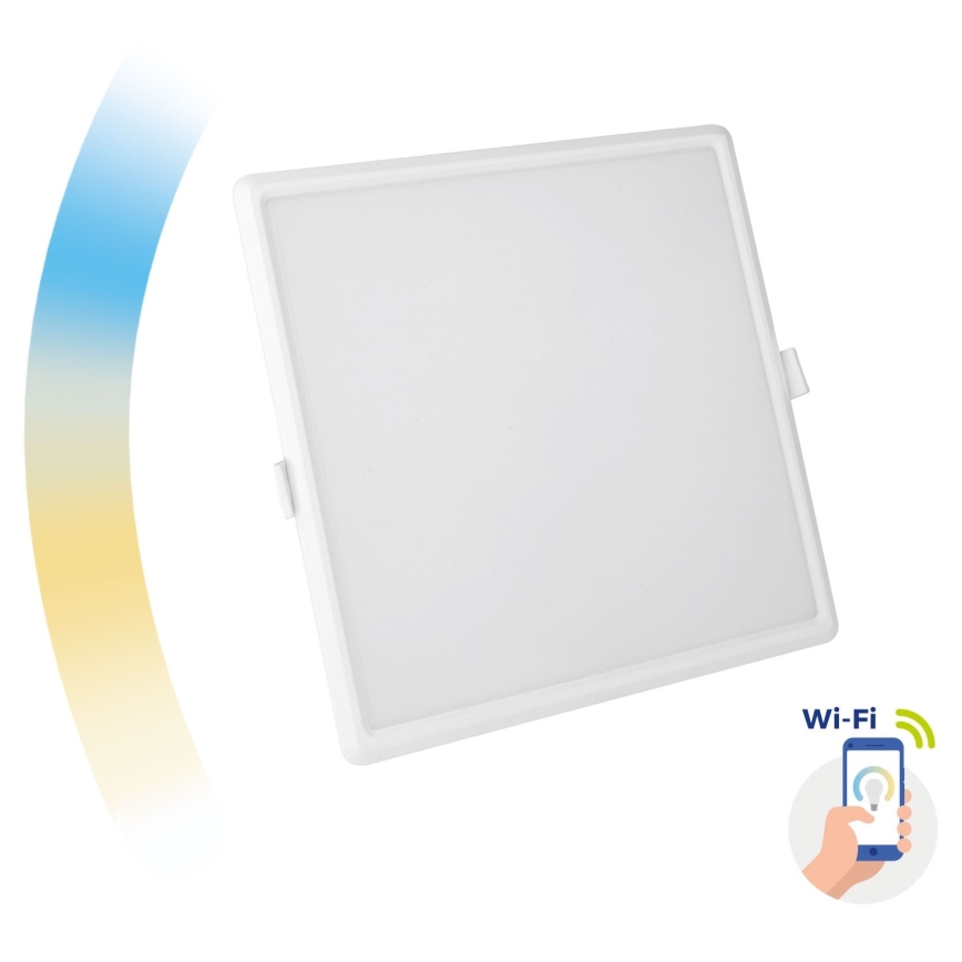 LED Himmennettävä upotettava valo ALGINE LED/22W/230V Wi-Fi Tuya neliö