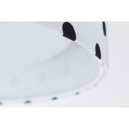 LED himmennettävä kattovalaisin SMART GALAXY KIDS LED/24W/230V 3000-6500K pisteet valkoinen/musta + kaukosäädin