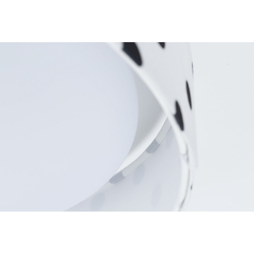 LED himmennettävä kattovalaisin SMART GALAXY KIDS LED/24W/230V 3000-6500K pisteet valkoinen/musta + kaukosäädin