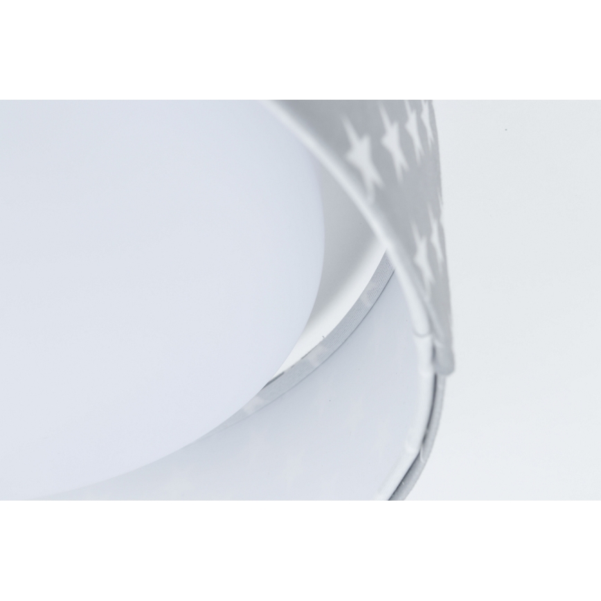 LED-himmennettävä kattovalaisin SMART GALAXY KIDS LED/24W/230V 3000-6500K tähdet harmaa/valkoinen + kaukosäädin