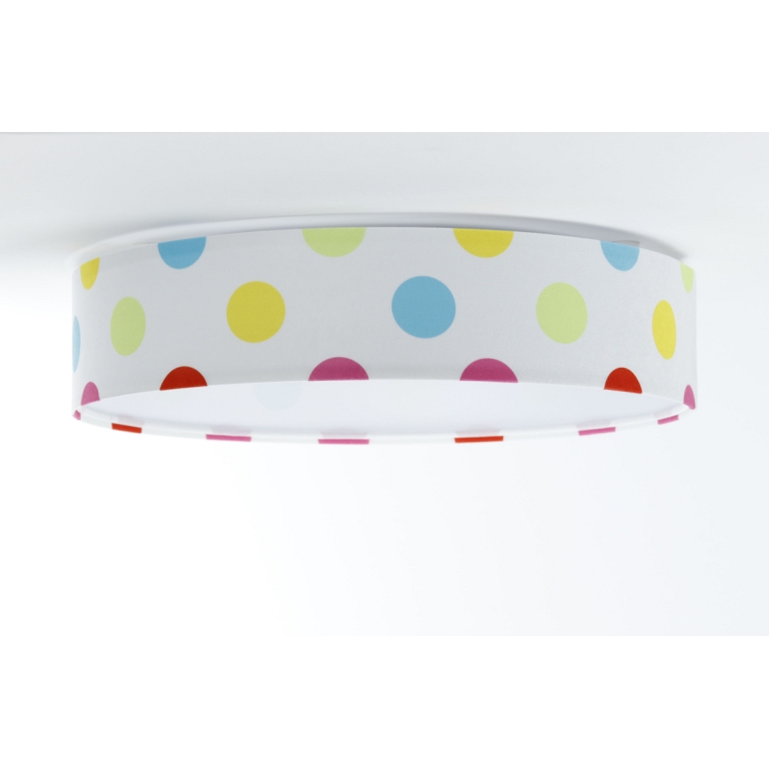 LED-himmennettävä kattovalaisin SMART GALAXY KIDS LED/24W/230V 3000-6500K pisteet värikäs + kaukosäädin
