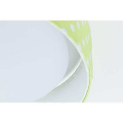 LED himmennettävä kattovalaisin SMART GALAXY KIDS LED/24W/230V 3000-6500K pisteet vihreä/valkoinen + kaukosäädin
