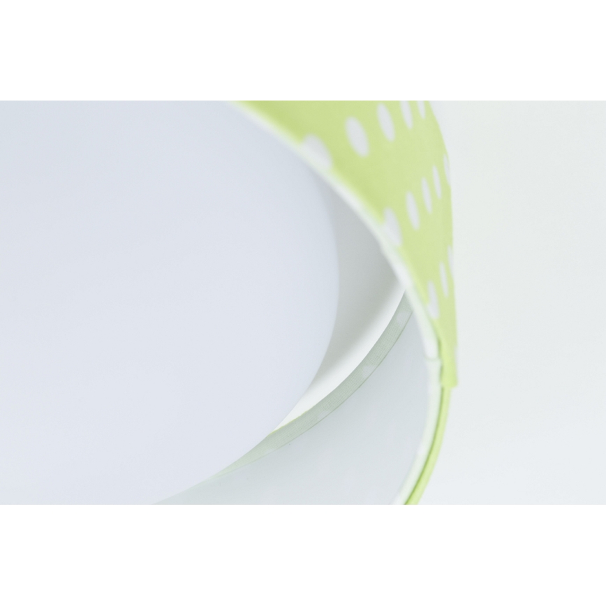 LED himmennettävä kattovalaisin SMART GALAXY KIDS LED/24W/230V 3000-6500K pisteet vihreä/valkoinen + kaukosäädin