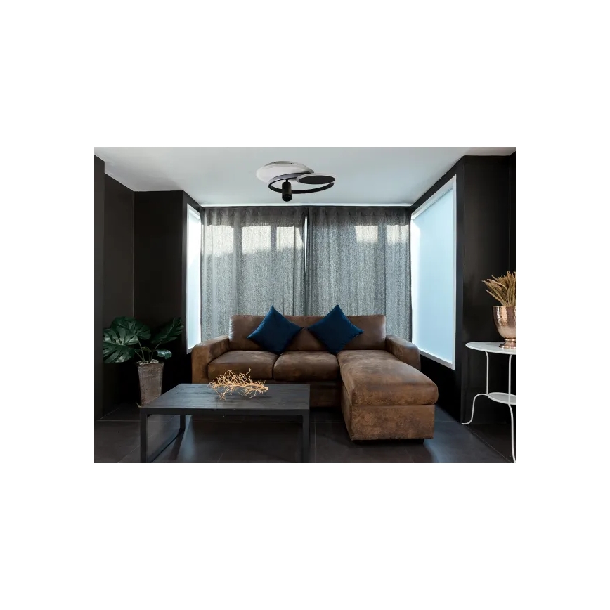 Himmennettävä LED-kattovalaisin LED/65W/230V 3000-6500K valkoinen/musta + kauko-ohjaus