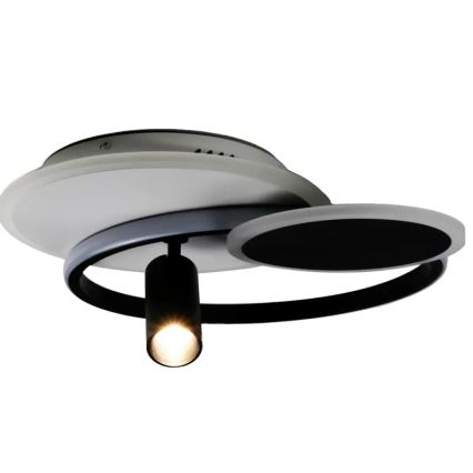 Himmennettävä LED-kattovalaisin LED/65W/230V 3000-6500K valkoinen/musta + kauko-ohjaus