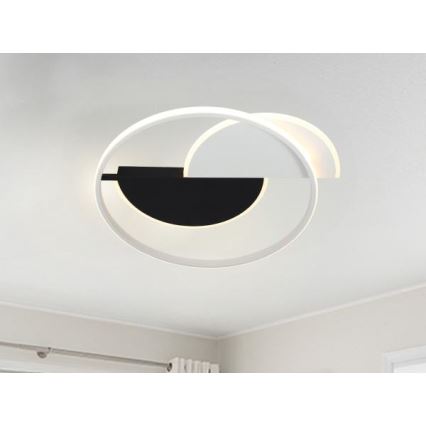 Himmennettävä LED-kattovalaisin LED/70W/230V 3000-6500K valkoinen/musta + kauko-ohjaus