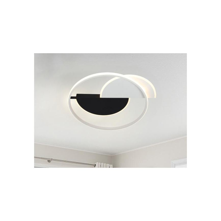 Himmennettävä LED-kattovalaisin LED/70W/230V 3000-6500K valkoinen/musta + kauko-ohjaus