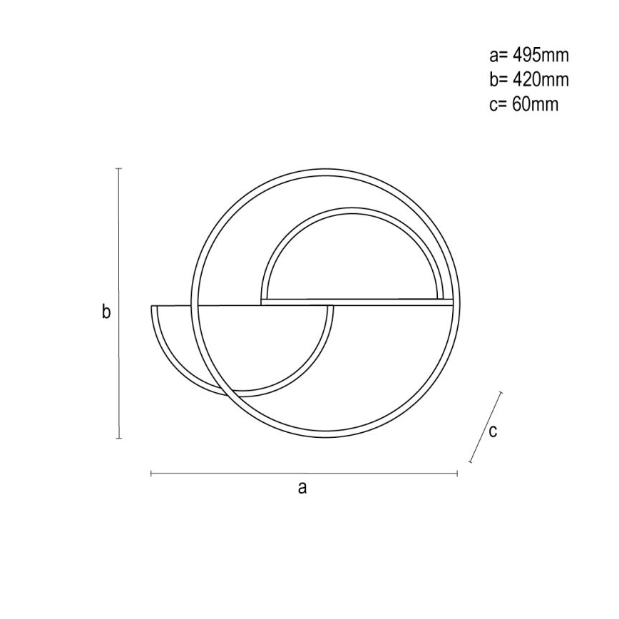 Himmennettävä LED-kattovalaisin LED/70W/230V 3000-6500K valkoinen/musta + kauko-ohjaus