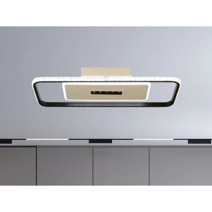 Himmennettävä LED-kattovalaisin LED/75W/230V 3000-6500K valkoinen/musta + kauko-ohjaus