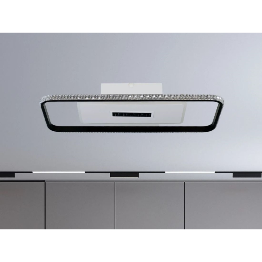 Himmennettävä LED-kattovalaisin LED/75W/230V 3000-6500K valkoinen/musta + kauko-ohjaus