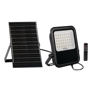 LED himmennettävä valonheitin aurinkopaneelilla ja dusk sensori LED/15W/15000 mAh 3,2V IP65 + kauko-ohjaus