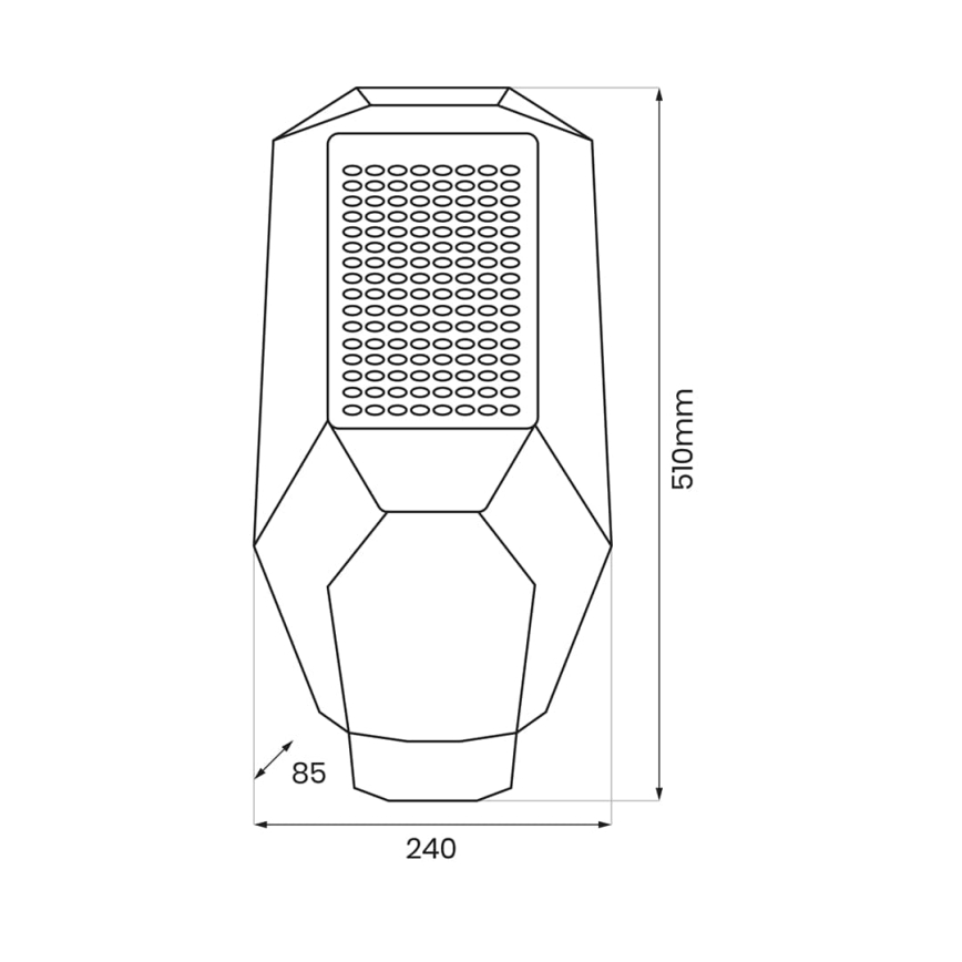LED himmennettävä valonheitin hämäräanturilla ja aurinkokennopaneeli LED/200W/20000 mAh 6500K IP65 harmaa