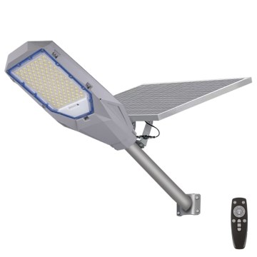 LED himmennettävä valonheitin hämäräanturilla ja aurinkokennopaneeli LED/200W/20000 mAh 6500K IP65 harmaa