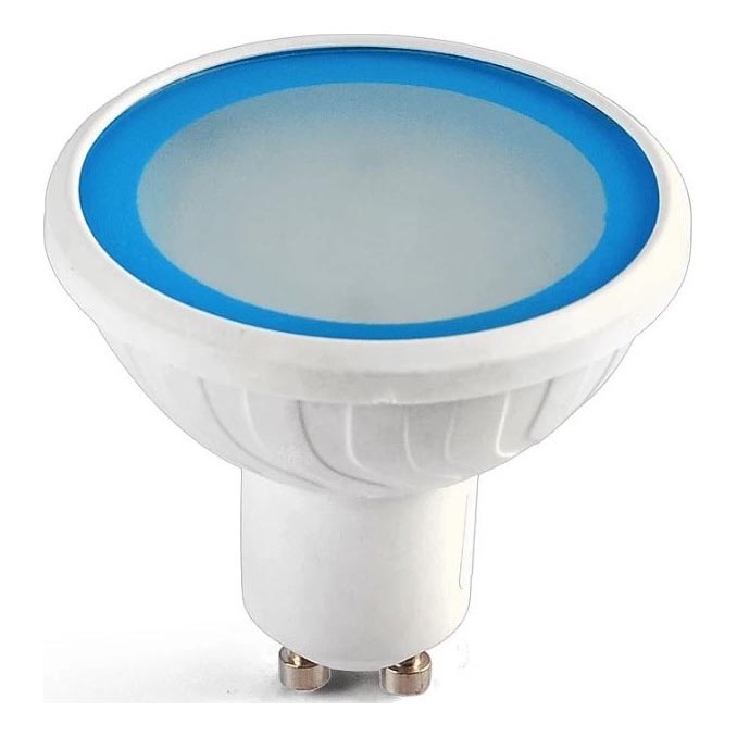 LED himmennettävä valonheitin polttimo EASY CONNECT GU10/4W/230V sininen