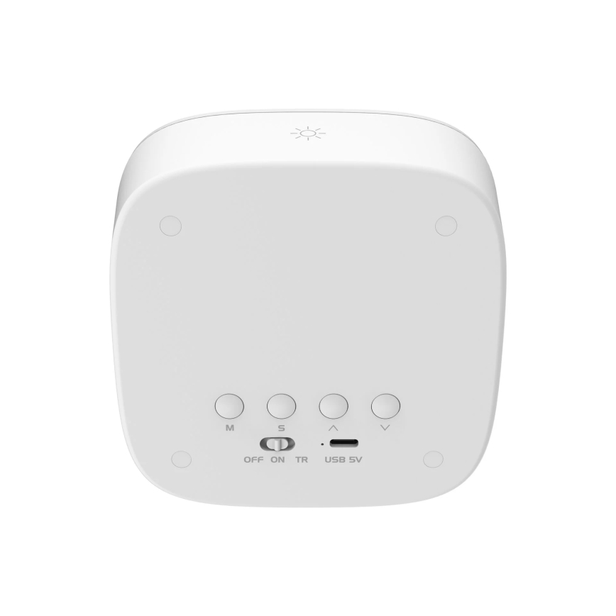 LED himmennettävä yöpöydän lamppu herätyskellolla BUNNY LED/1,2W/5V 3000K