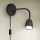 LED Himmenntettäv pieni seinä lamppu LED/4W/230V musta