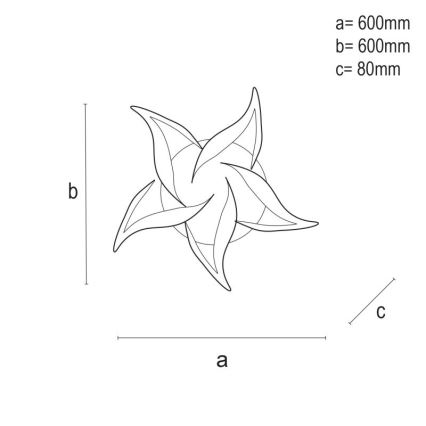 LED-himmennyskattokruunu LED/100W/230V 3000-6500K + kauko-ohjaus