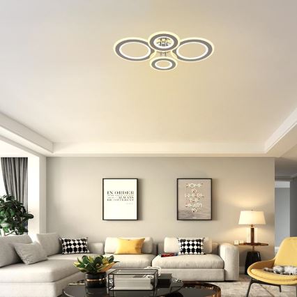 LED-himmennyskattokruunu LED/100W/230V 3000-6500K + kauko-ohjaus