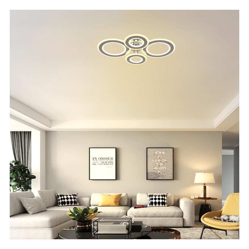 LED-himmennyskattokruunu LED/100W/230V 3000-6500K + kauko-ohjaus