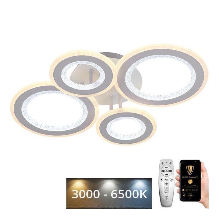 LED-himmennyskattokruunu LED/100W/230V 3000-6500K + kauko-ohjaus
