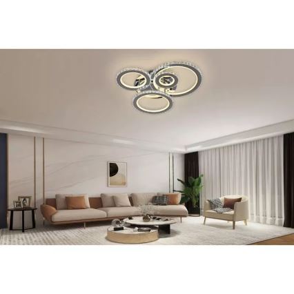 LED-himmennyskattokruunu LED/120W/230V 3000-6500K + kauko-ohjaus
