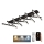 LED-himmennyskattokruunu LED/125W/230V 3000-6500K + kauko-ohjaus
