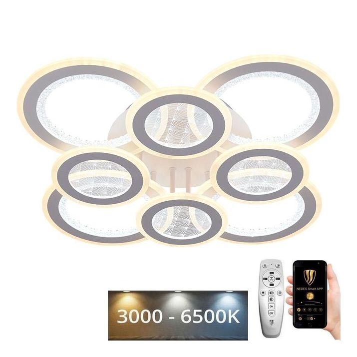LED-himmennyskattokruunu LED/200W/230V 3000-6500K + kauko-ohjaus