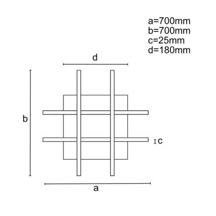 LED-himmennyskattokruunu LED/30W/230V 3000-6500K + kauko-ohjaus