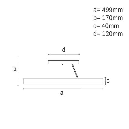 LED-himmennyskattokruunu LED/40W/230V 3000-6500K mattakromi + kauko-ohjaus