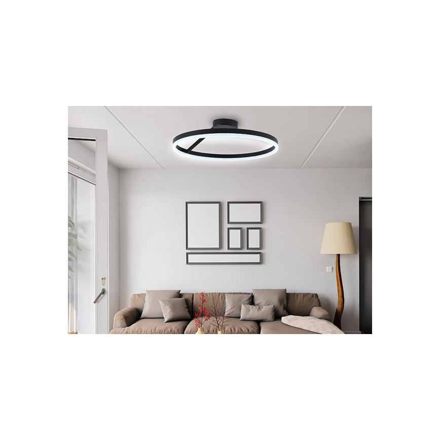 LED-himmennyskattokruunu LED/40W/230V 3000-6500K musta + kauko-ohjaus