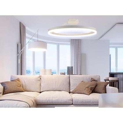 LED-himmennyskattokruunu LED/40W/230V 3000-6500K valkoinen + kauko-ohjaus