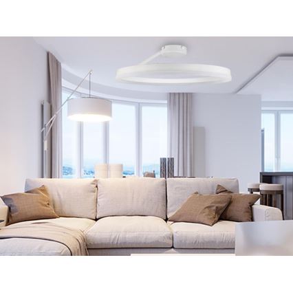 LED-himmennyskattokruunu LED/40W/230V 3000-6500K valkoinen + kauko-ohjaus